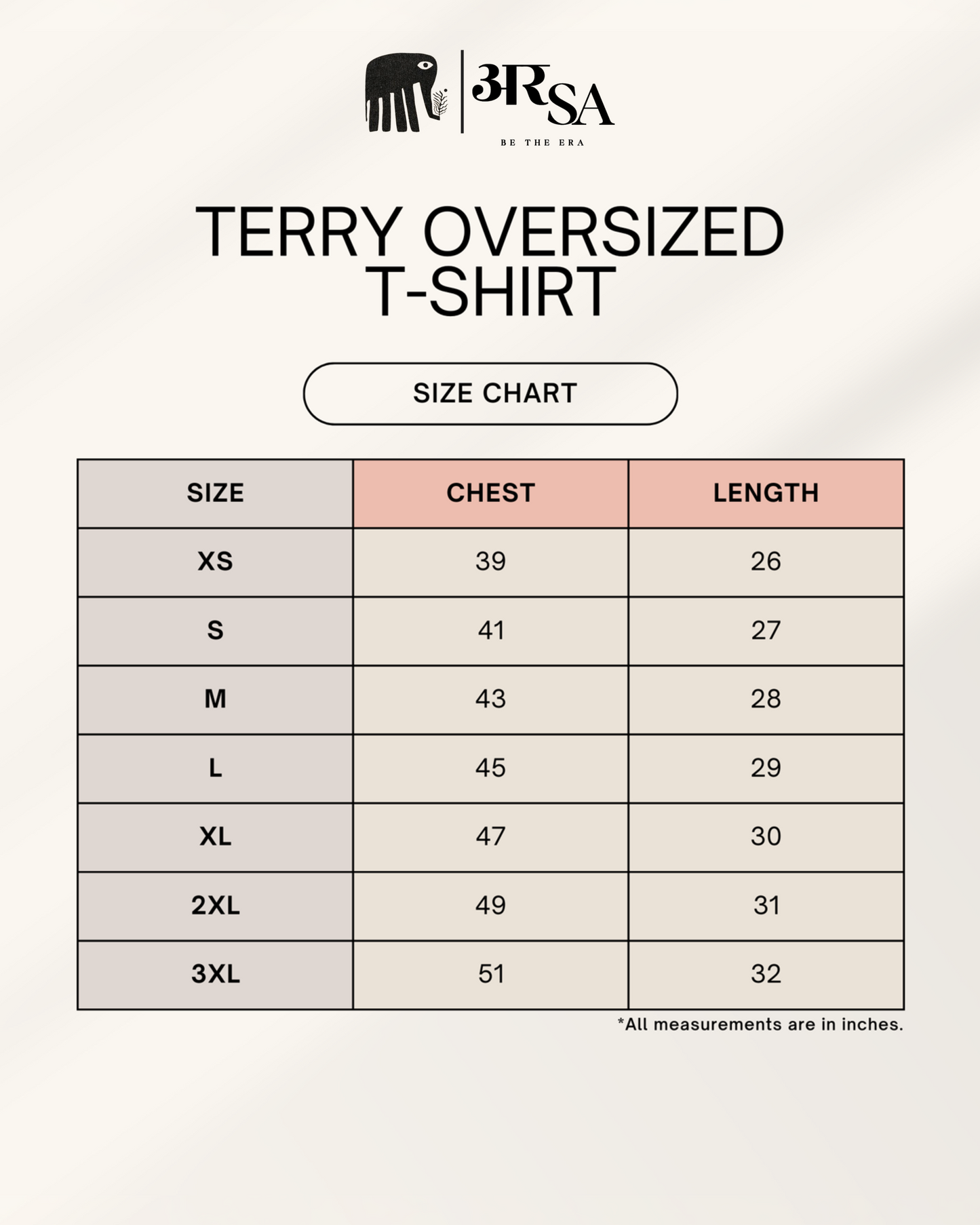 अरSA Terry Premium Oversized Day Tee